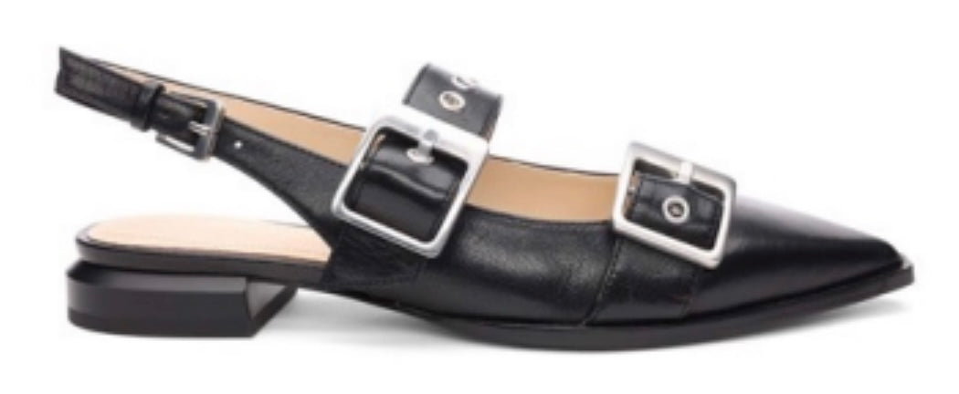 Villa sling back buckle shoe