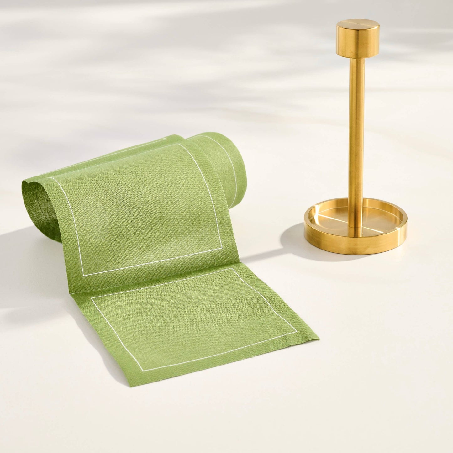 Cocktail Size Gold Stand For Cocktail Napkin Rolls