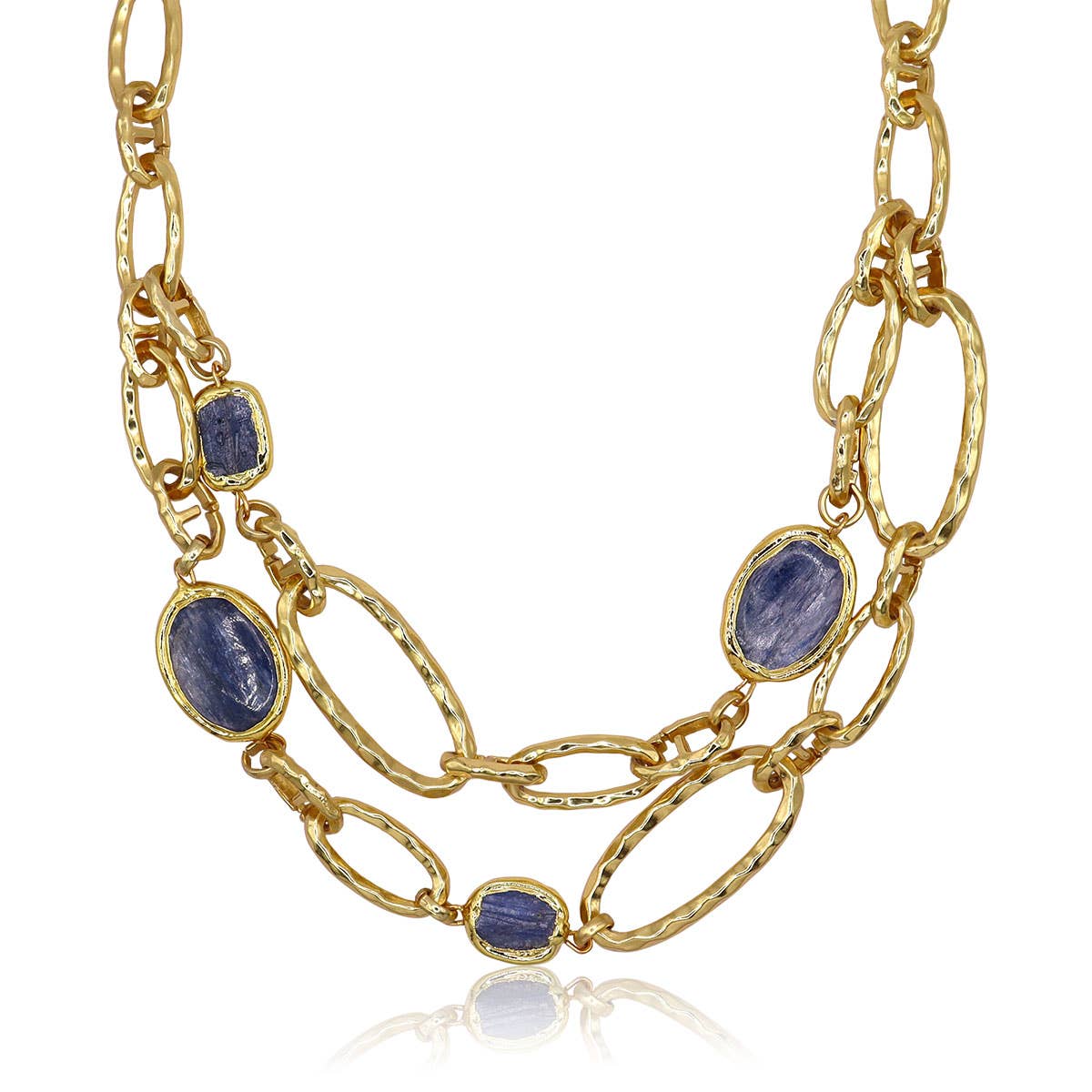 Multi Layer Kyanite Necklace