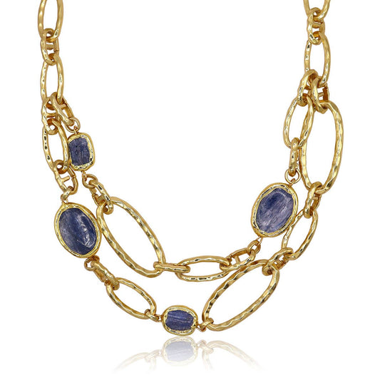 Multi Layer Kyanite Necklace