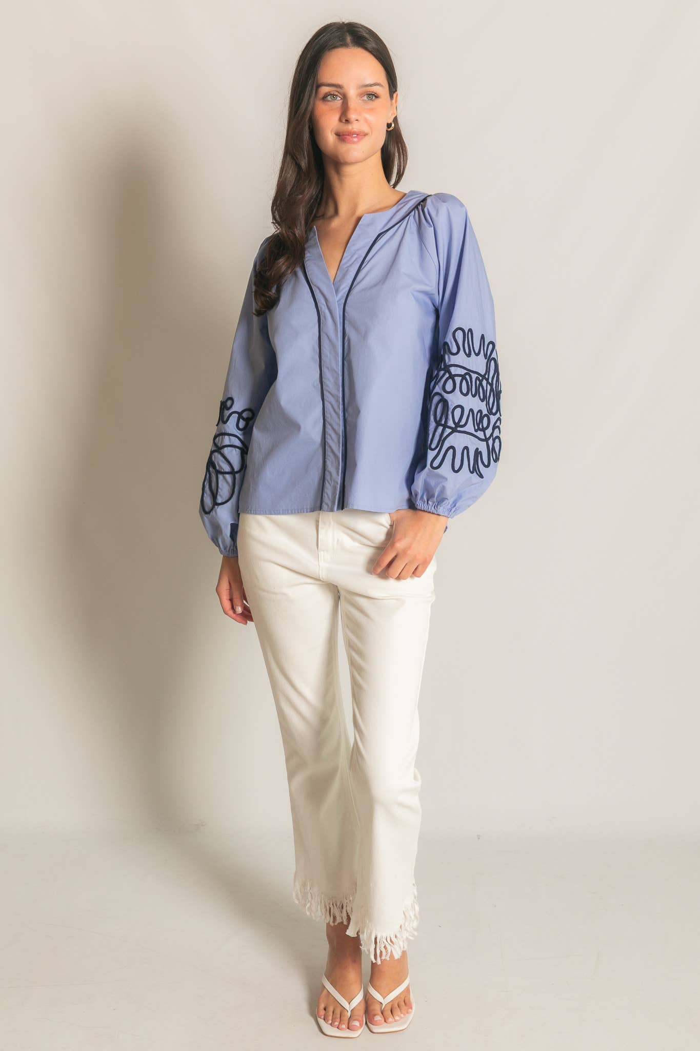 Soutache Embroidered Blouse