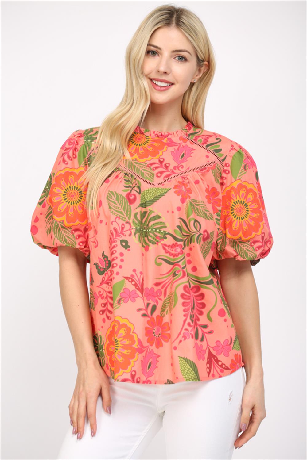 Floral Poplin Shirt