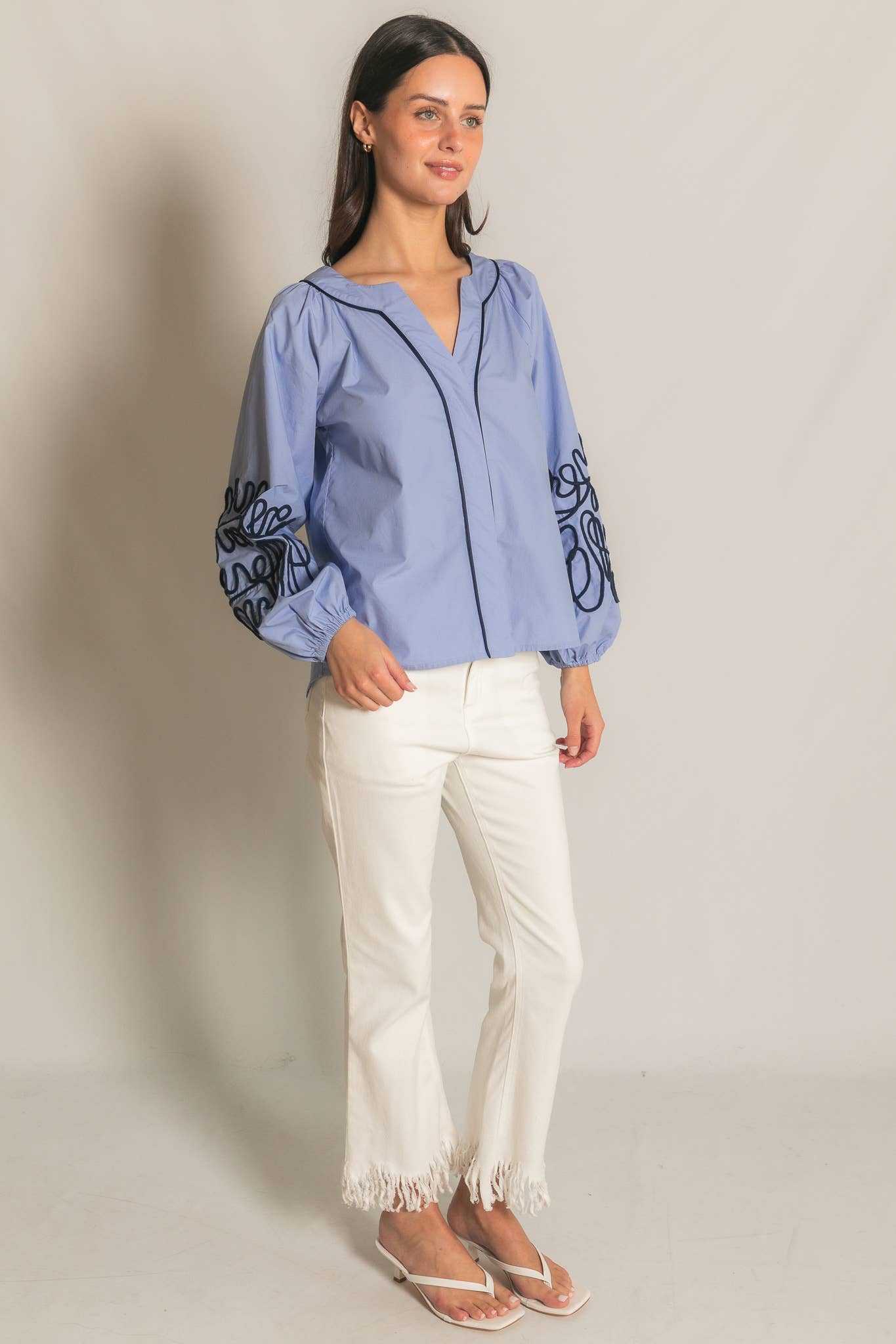 Soutache Embroidered Blouse