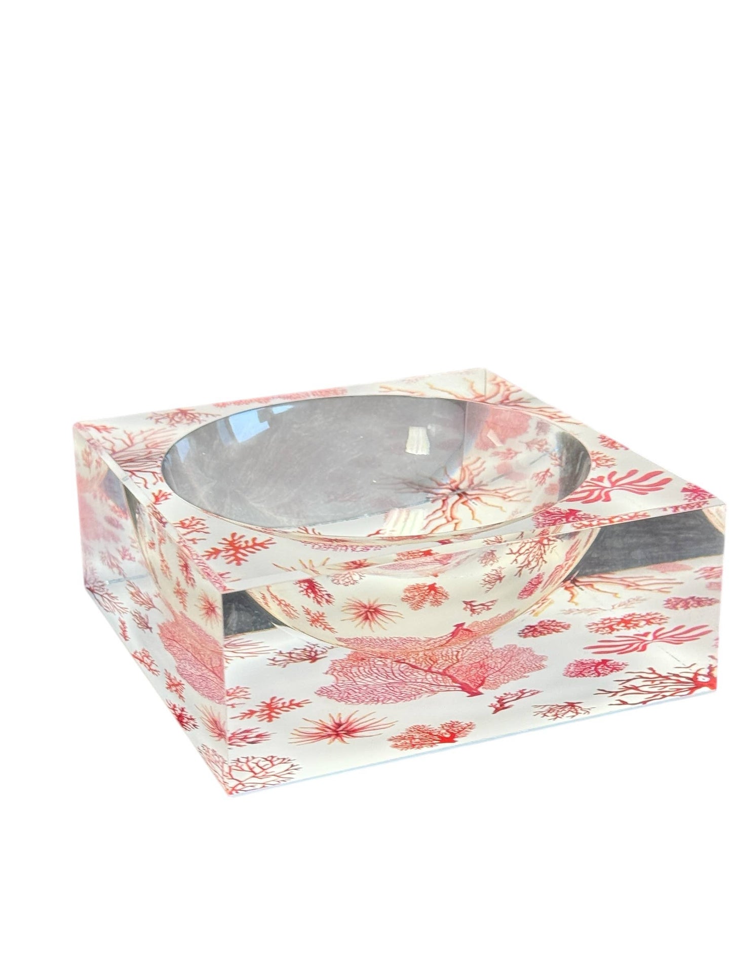 Acrylic Bowl, Aura Coral
