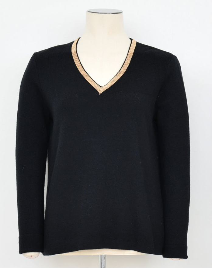 Madison Gold Trim Sweater