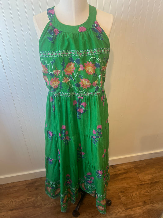 Halter Floral Maxi Dress