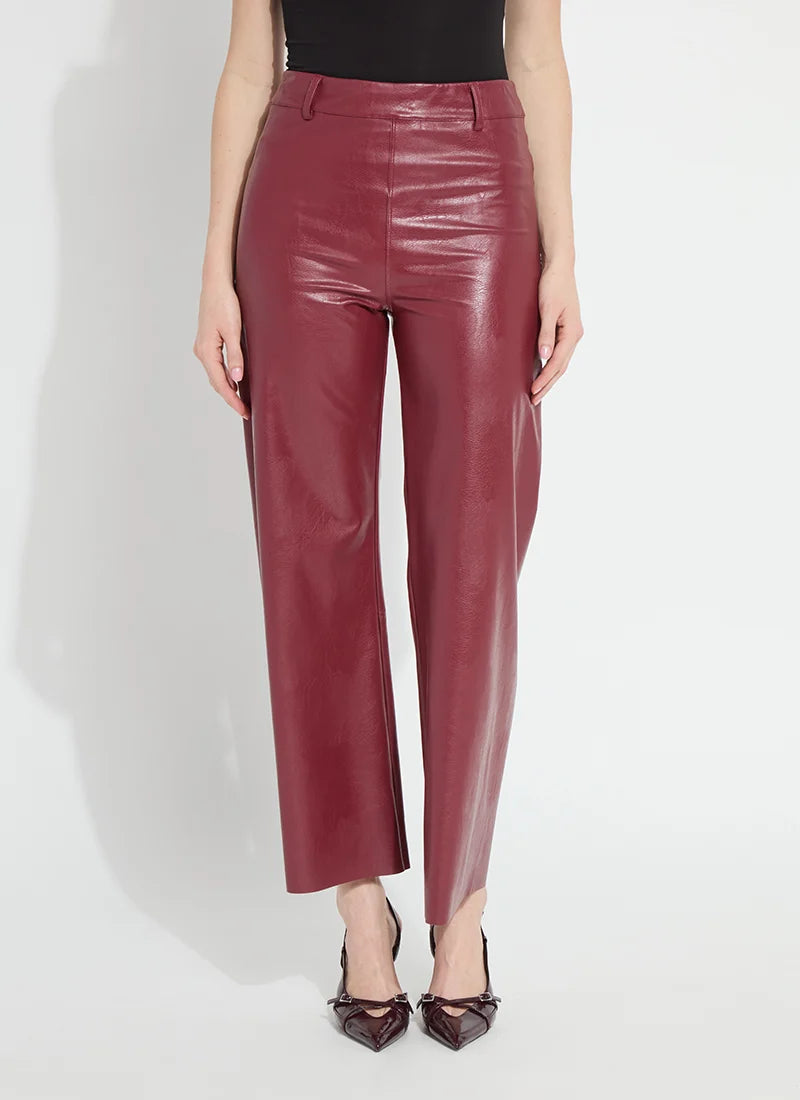 Vegan Leather Wide Leg Pant