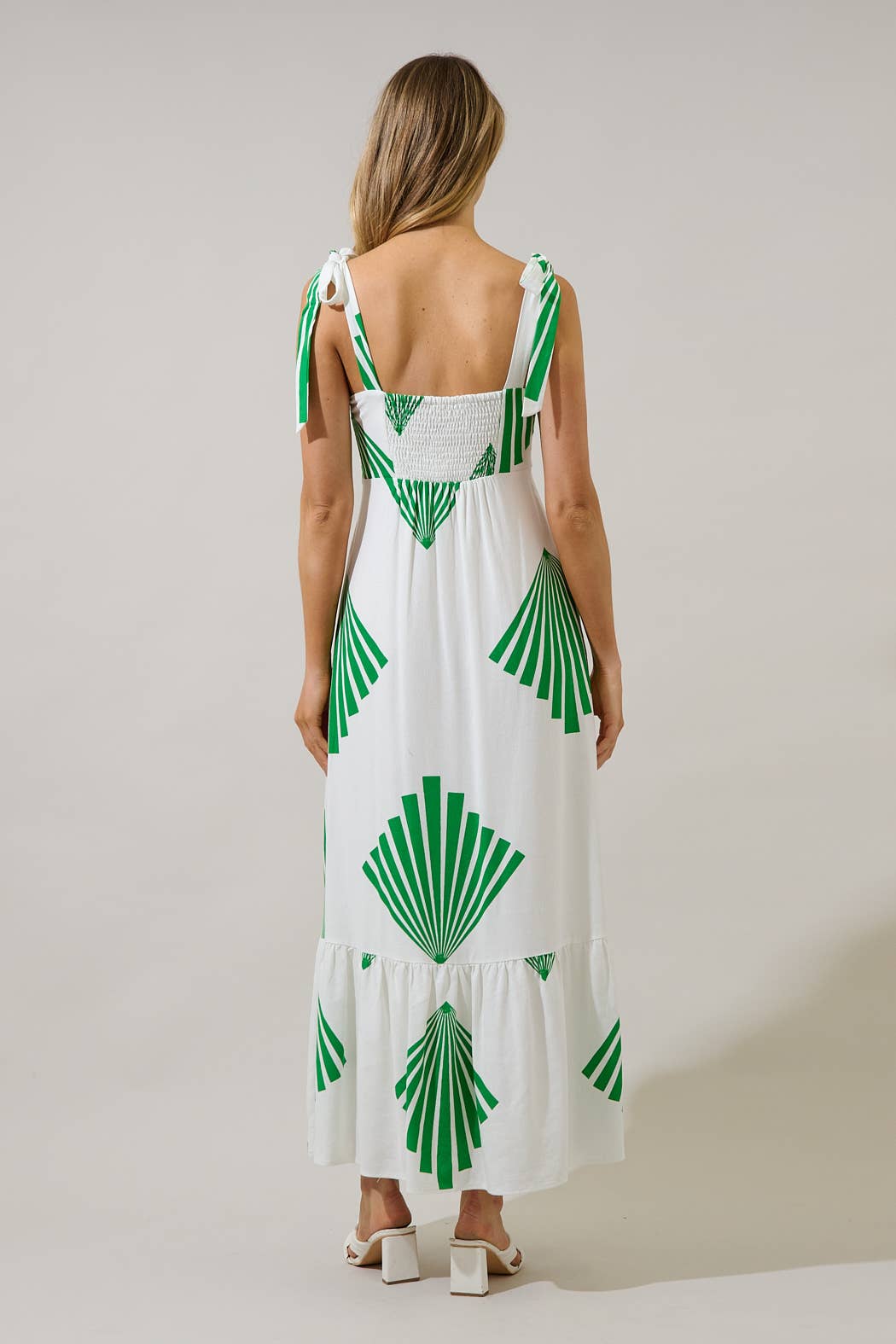 Breeze Shoulder Tie Maxi Dress