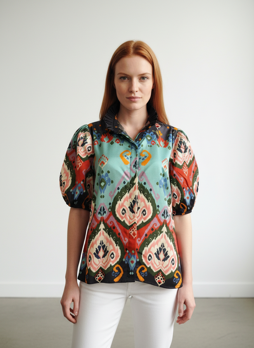 Vibrant Ikat Shirt