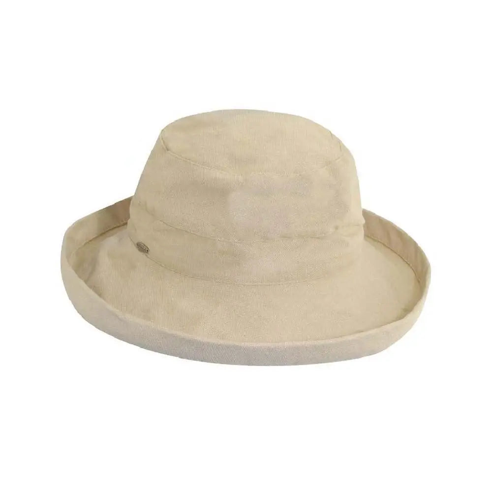Cotton Round Crown Bari Hat