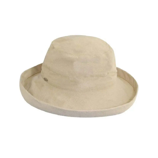 Cotton Round Crown Bari Hat
