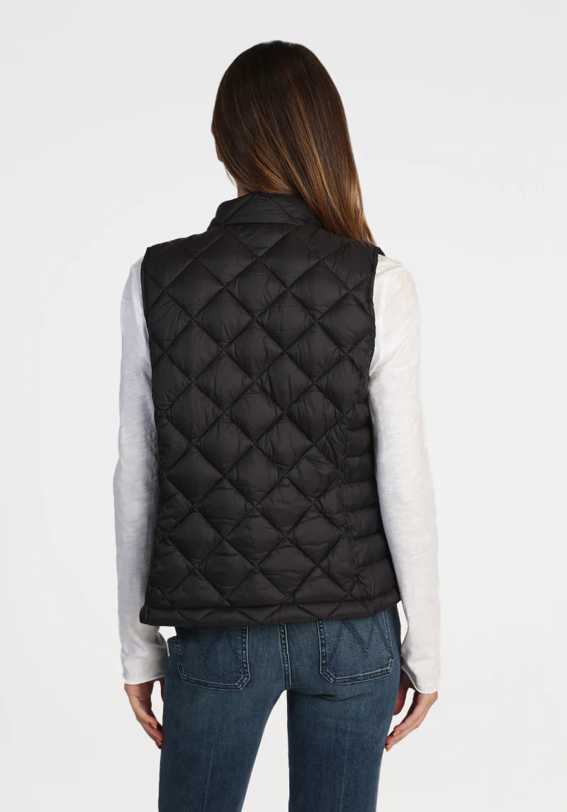 Fitted zip vest with pockets