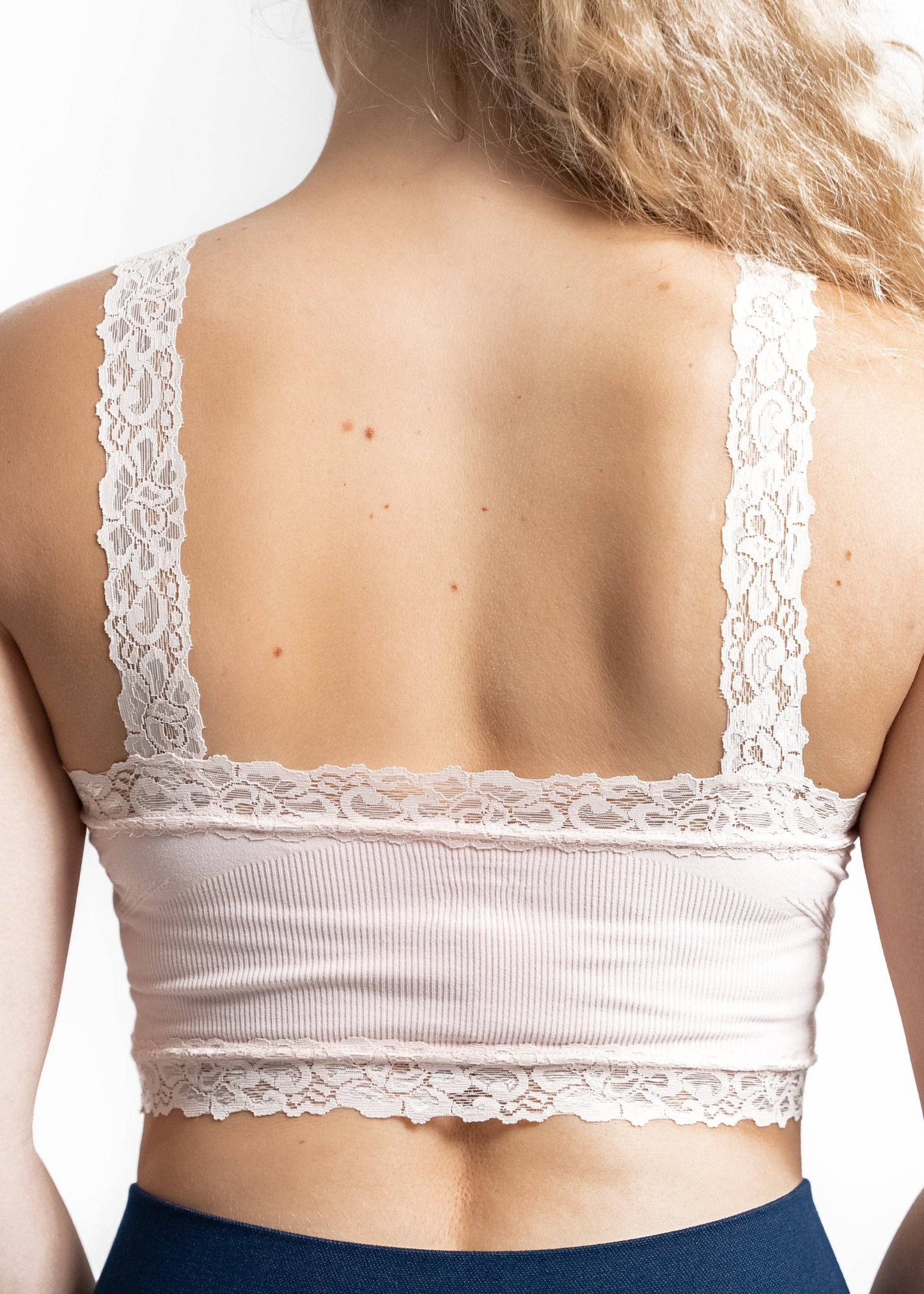 Lace Bralette: White