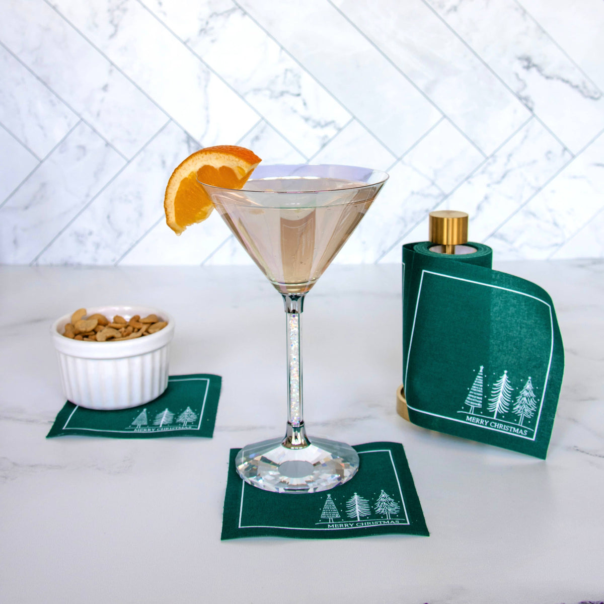 Whispering Pines Cotton Cocktail Napkins