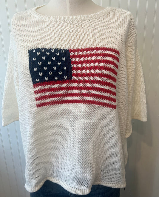 Flag Lightweight Half Sleeve Sweater