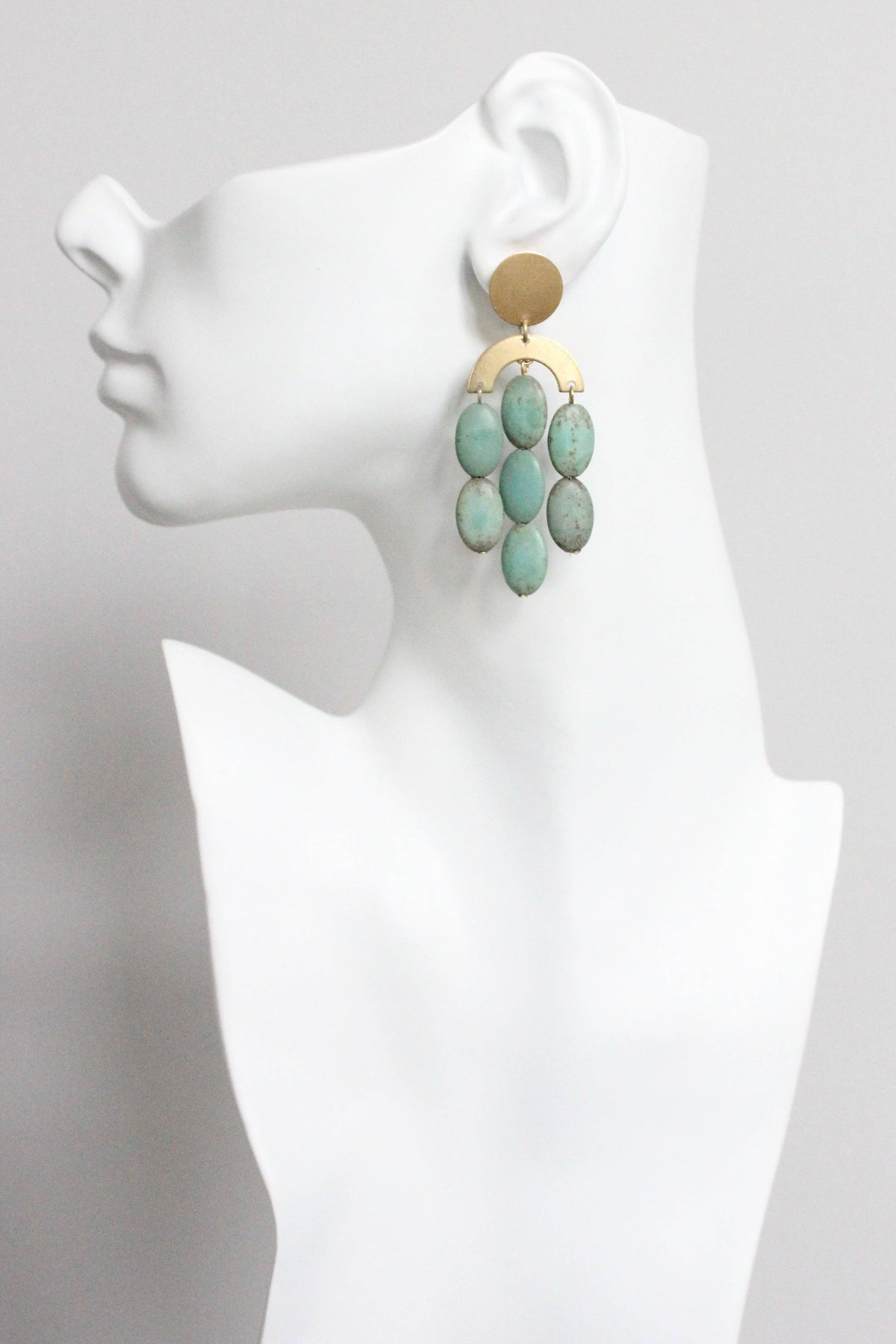 Turquoise Artdeco earrings