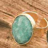 Oval Gemstone Ring