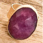 Oval Gemstone Ring