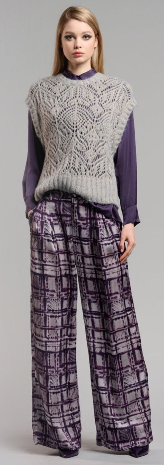 Gray Sleeveless Sweater