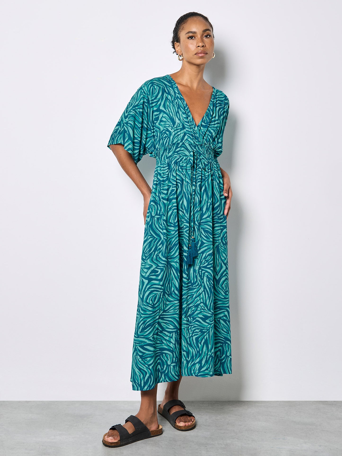 Zebra Print Maxi Dress