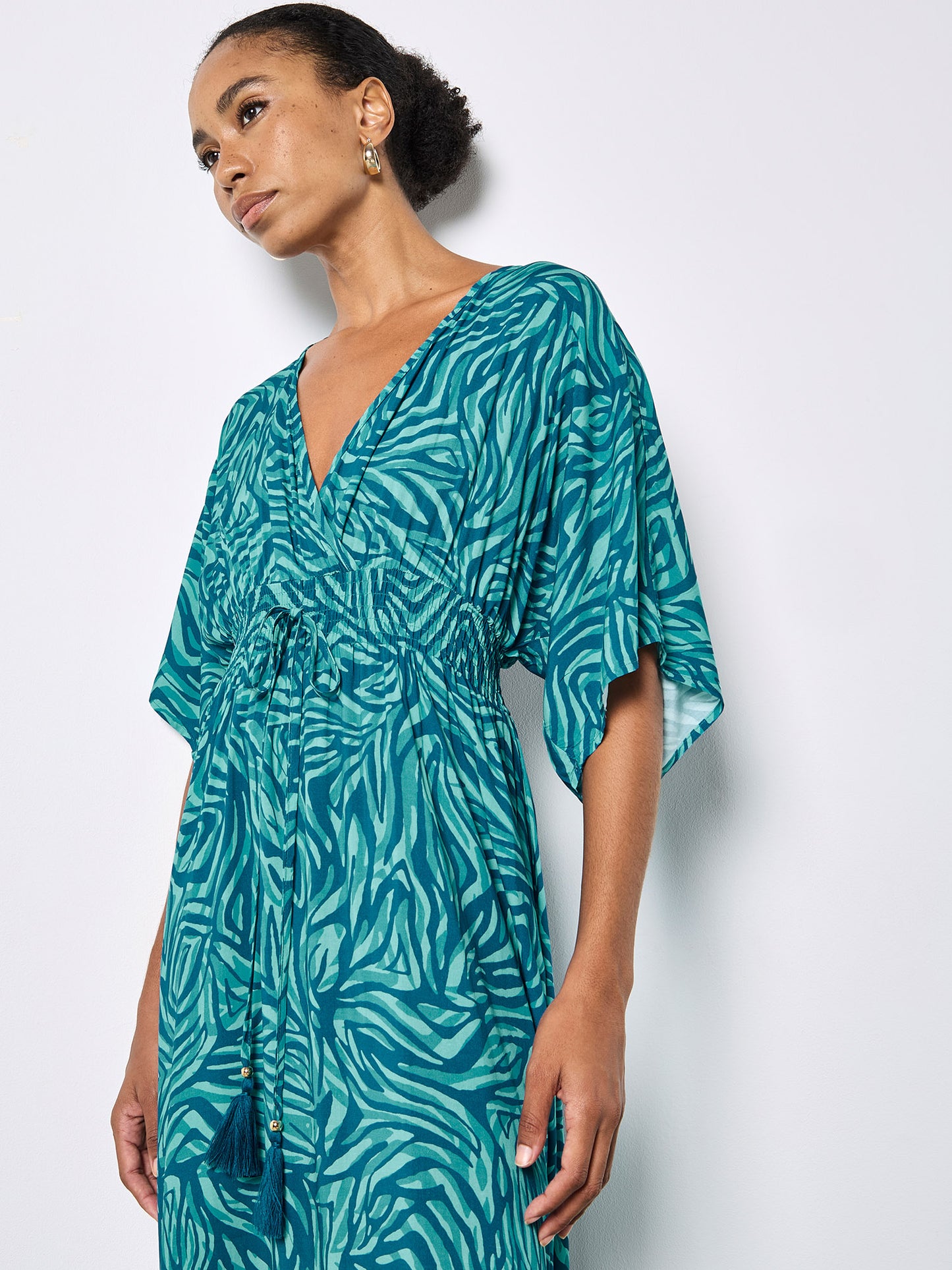 Zebra Print Maxi Dress