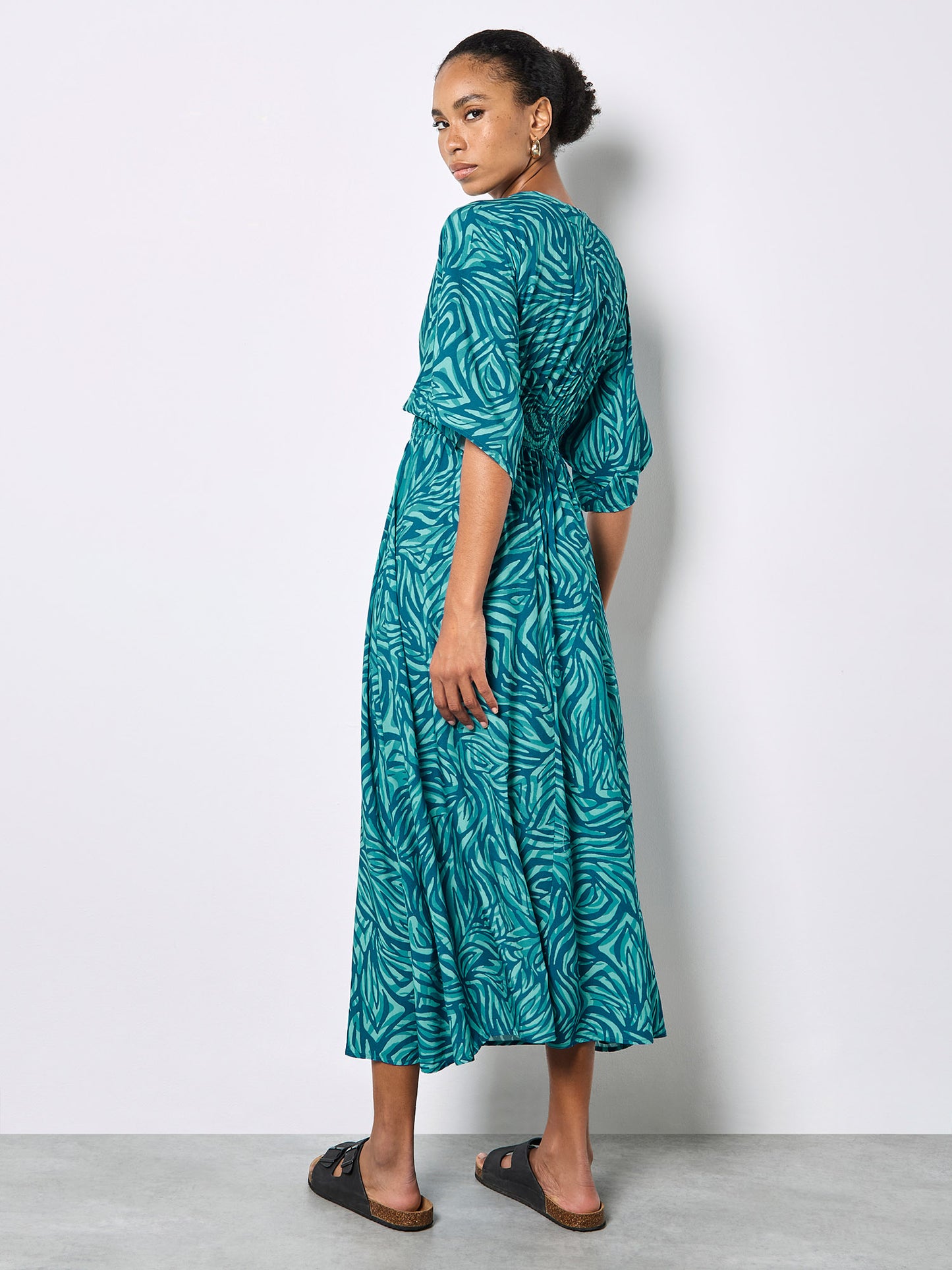Zebra Print Maxi Dress