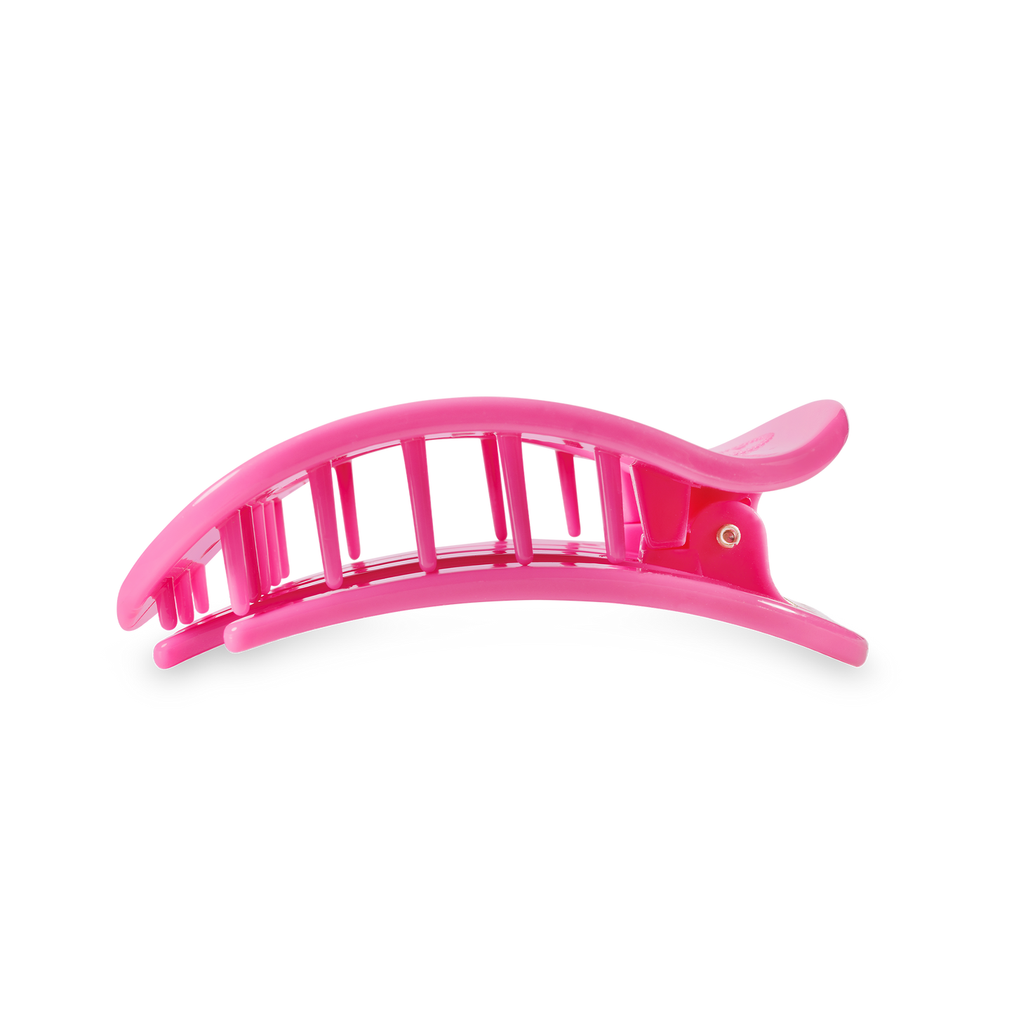 Paradise Pink Medium Flat Round Hair Clip