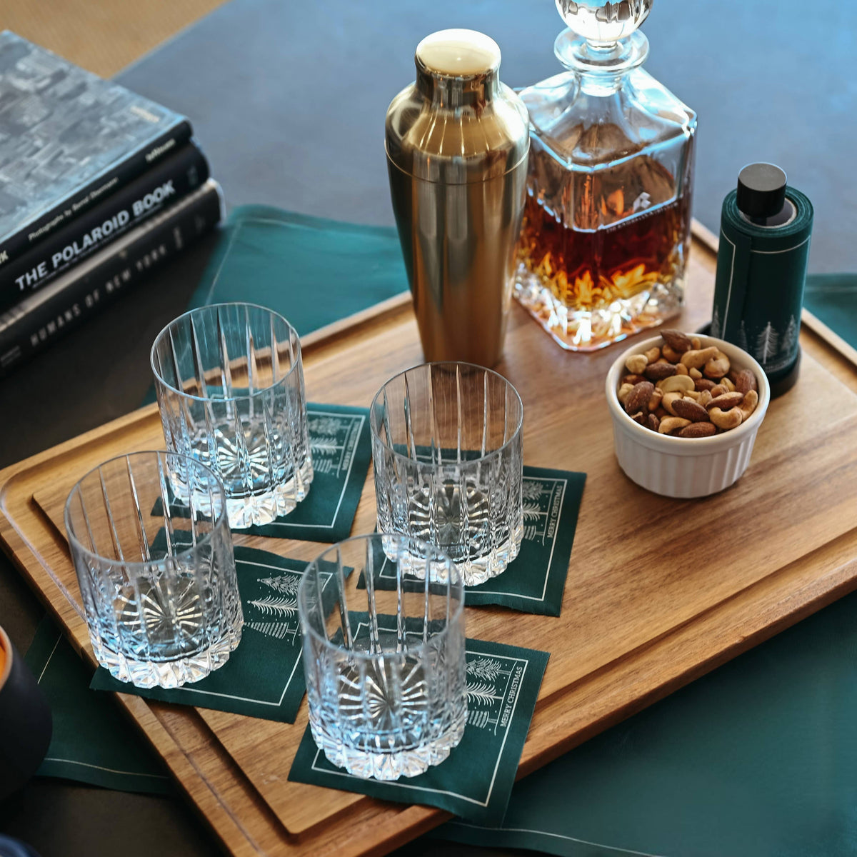Whispering Pines Cotton Cocktail Napkins
