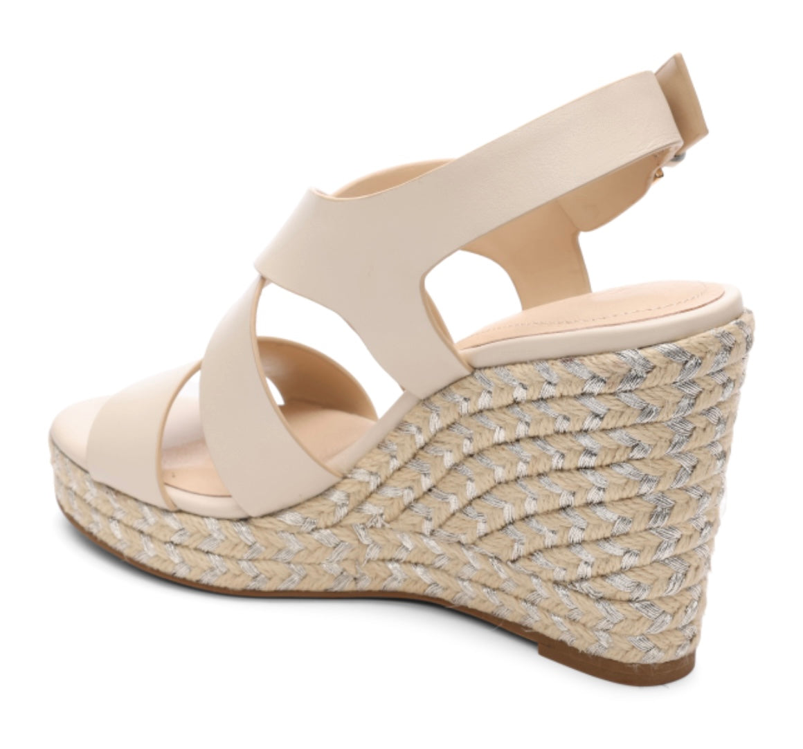 Hill Leather Espadrille Wedge Sandals