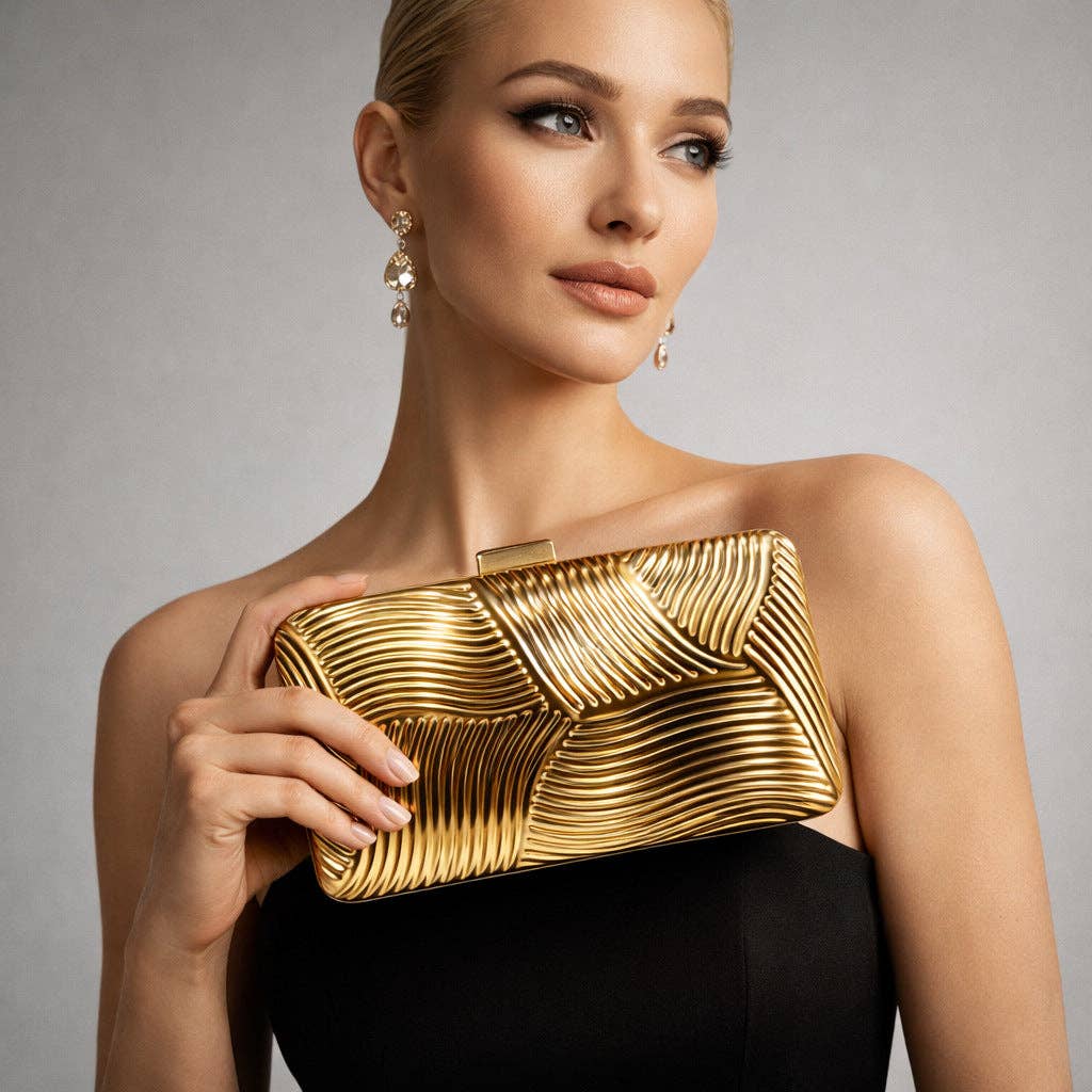 Gold Chain Clutch Bag