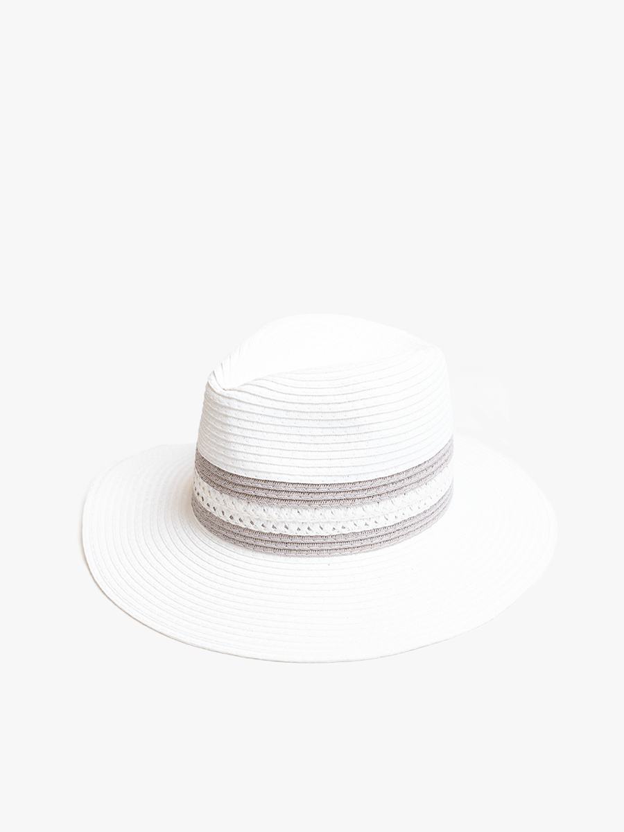 Holloway Two-Toned Straw Fedora