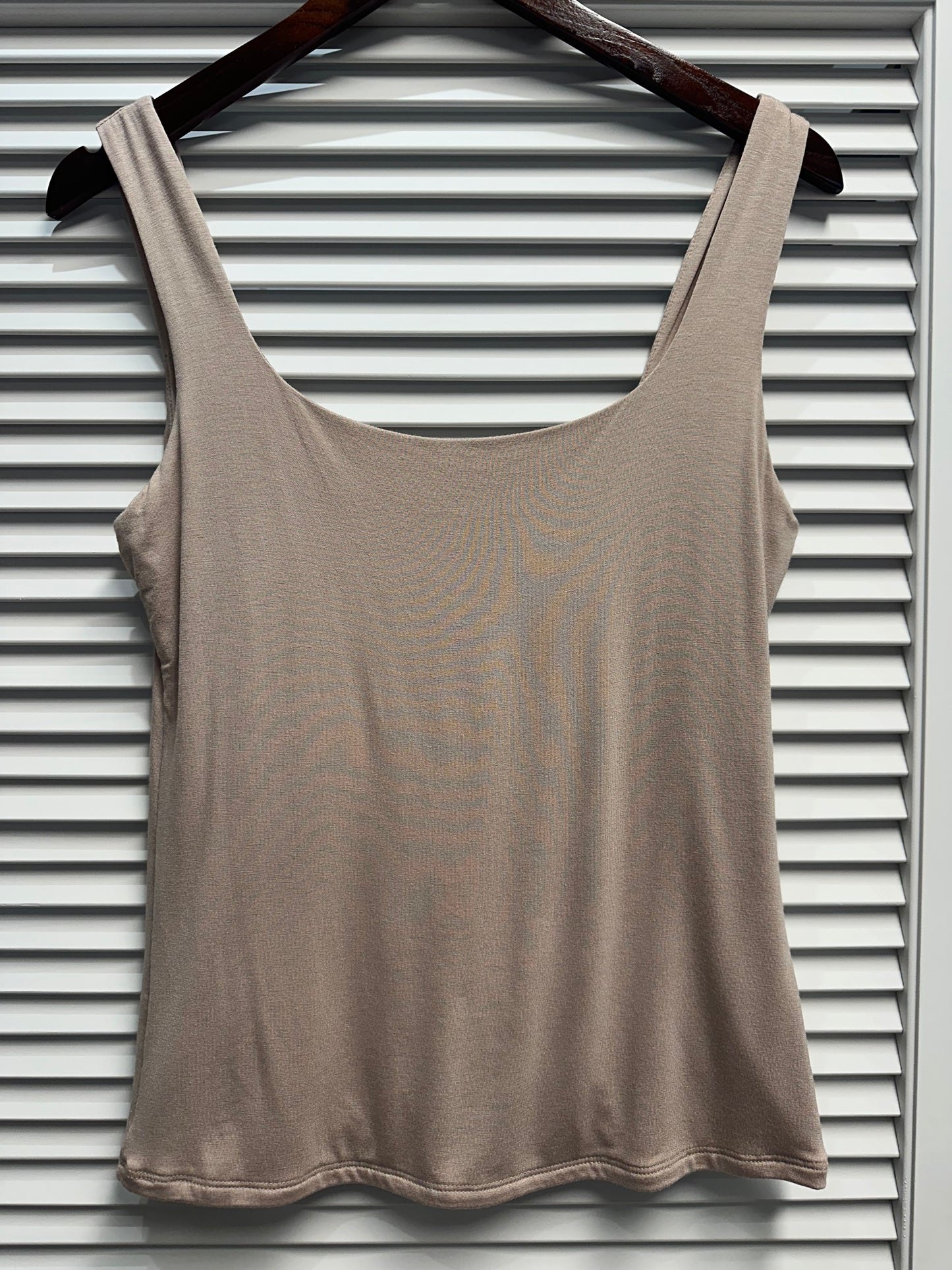 Double Layer Square Neck Tank Top