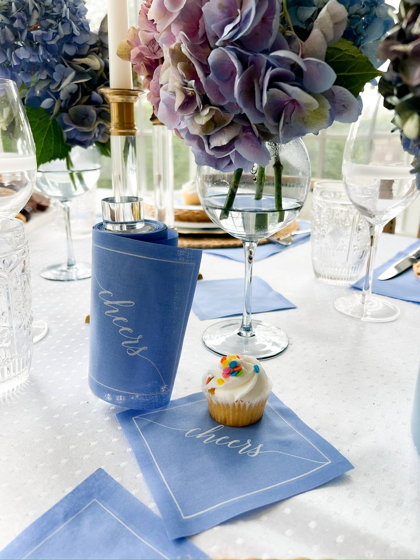 Glass Cocktail Napkin Stand Roll Holder