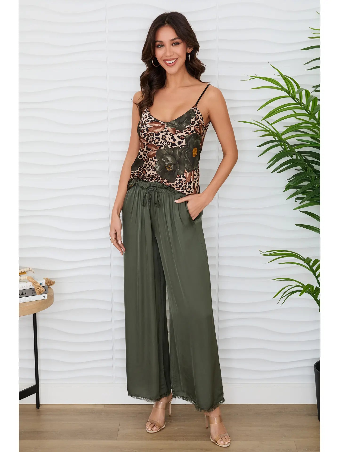Rose and Leopard Camisole