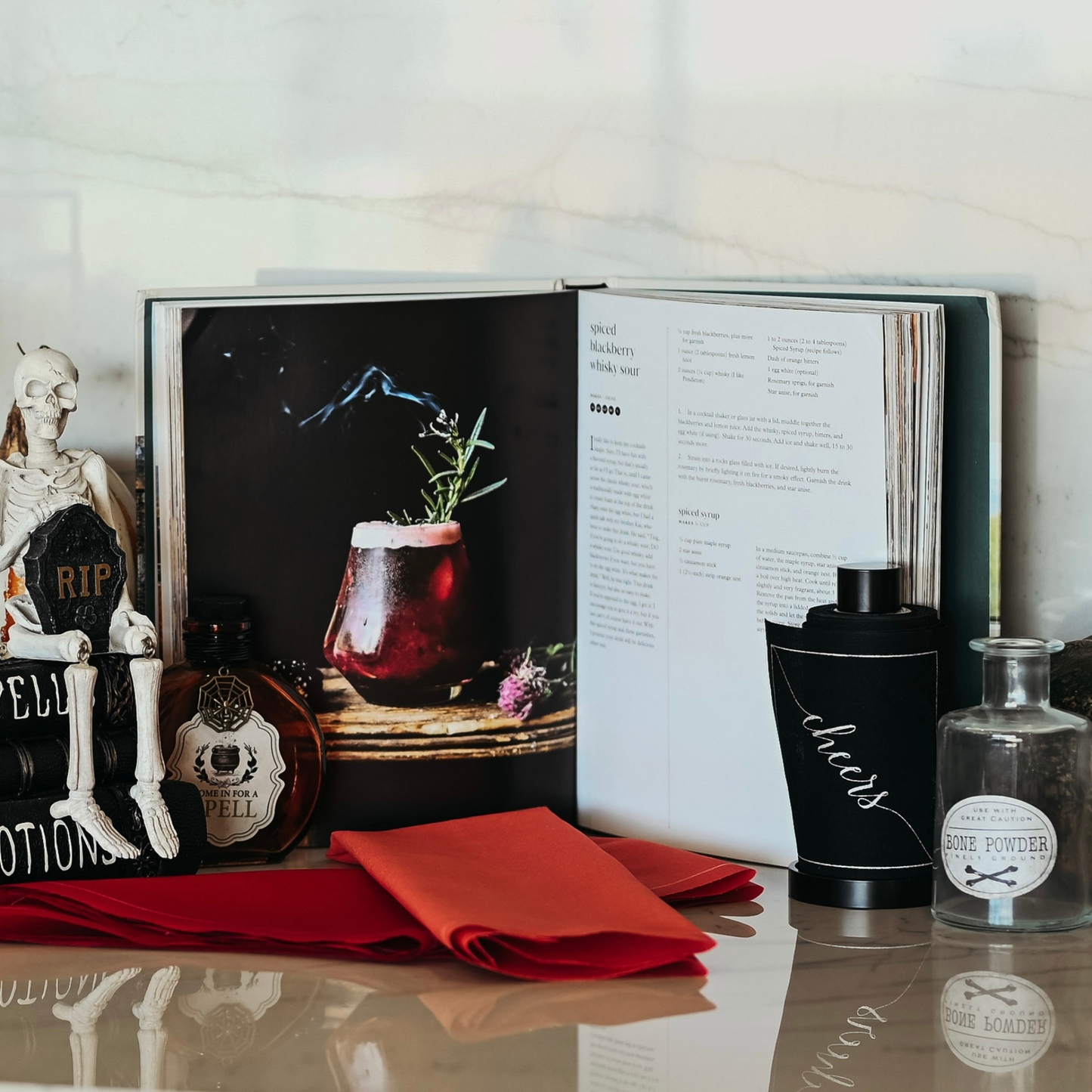 Midnight ToastCotton Cocktail Napkin