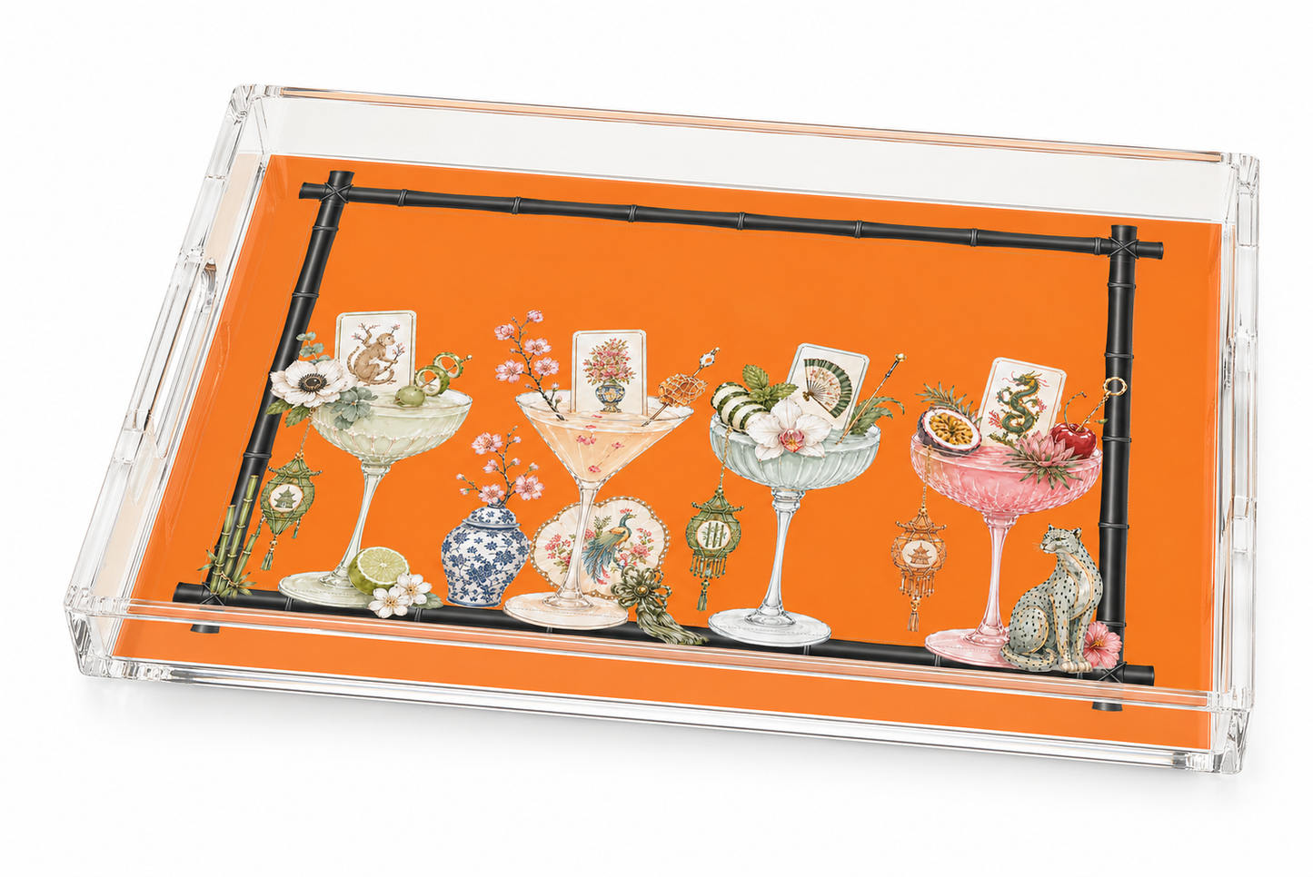 Acrylic Vanity Mahjong  Tiles & Tinis