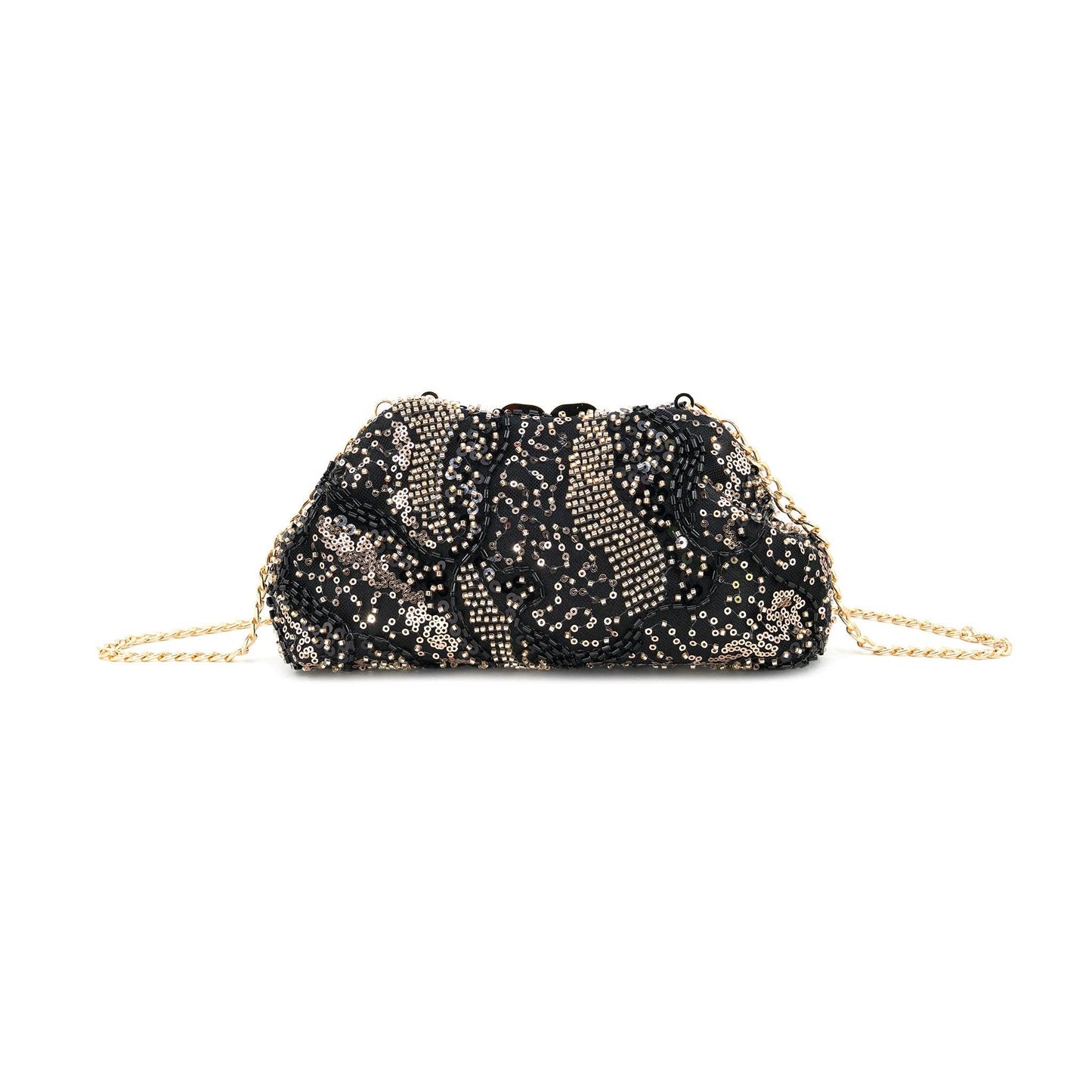 Black and Copper Sequin Bag