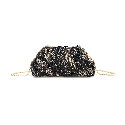 Black and Copper Sequin Bag