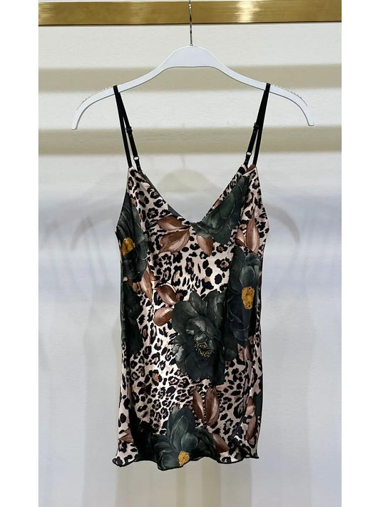 Rose and Leopard Camisole