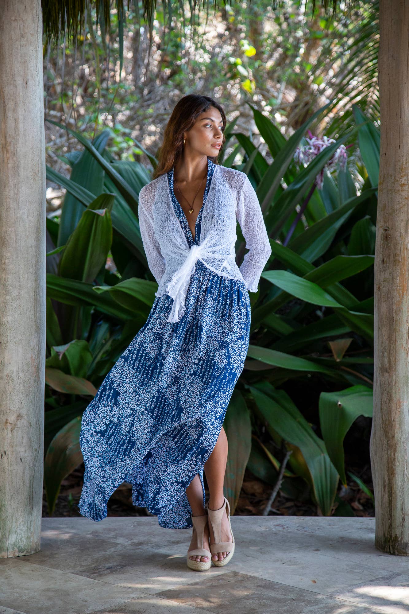 Knit Sheer Cardigan Bolero Shrug