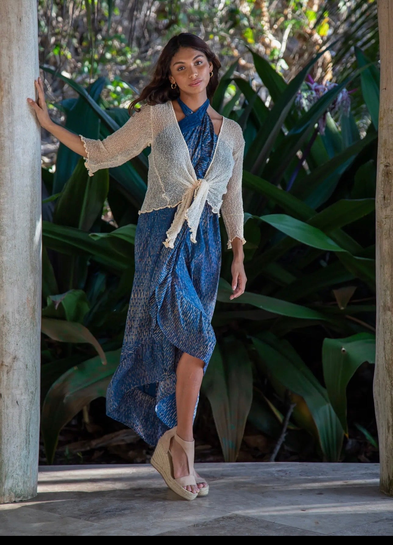 Knit Sheer Cardigan Bolero Shrug