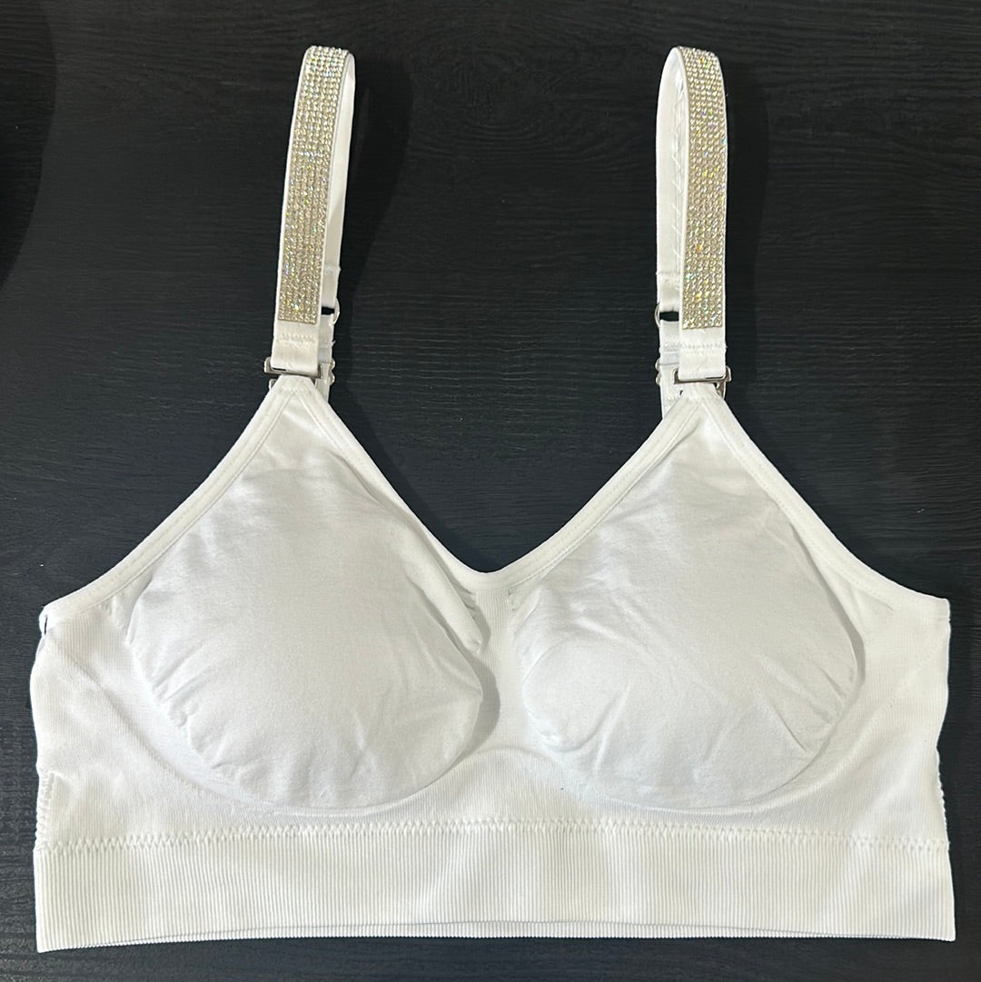 Petite Oynx Crystal Bra