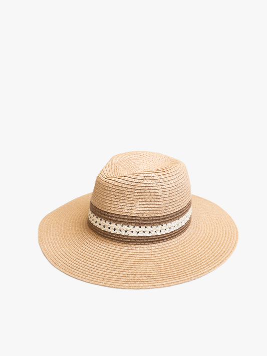 Holloway Two-Toned Straw Fedora