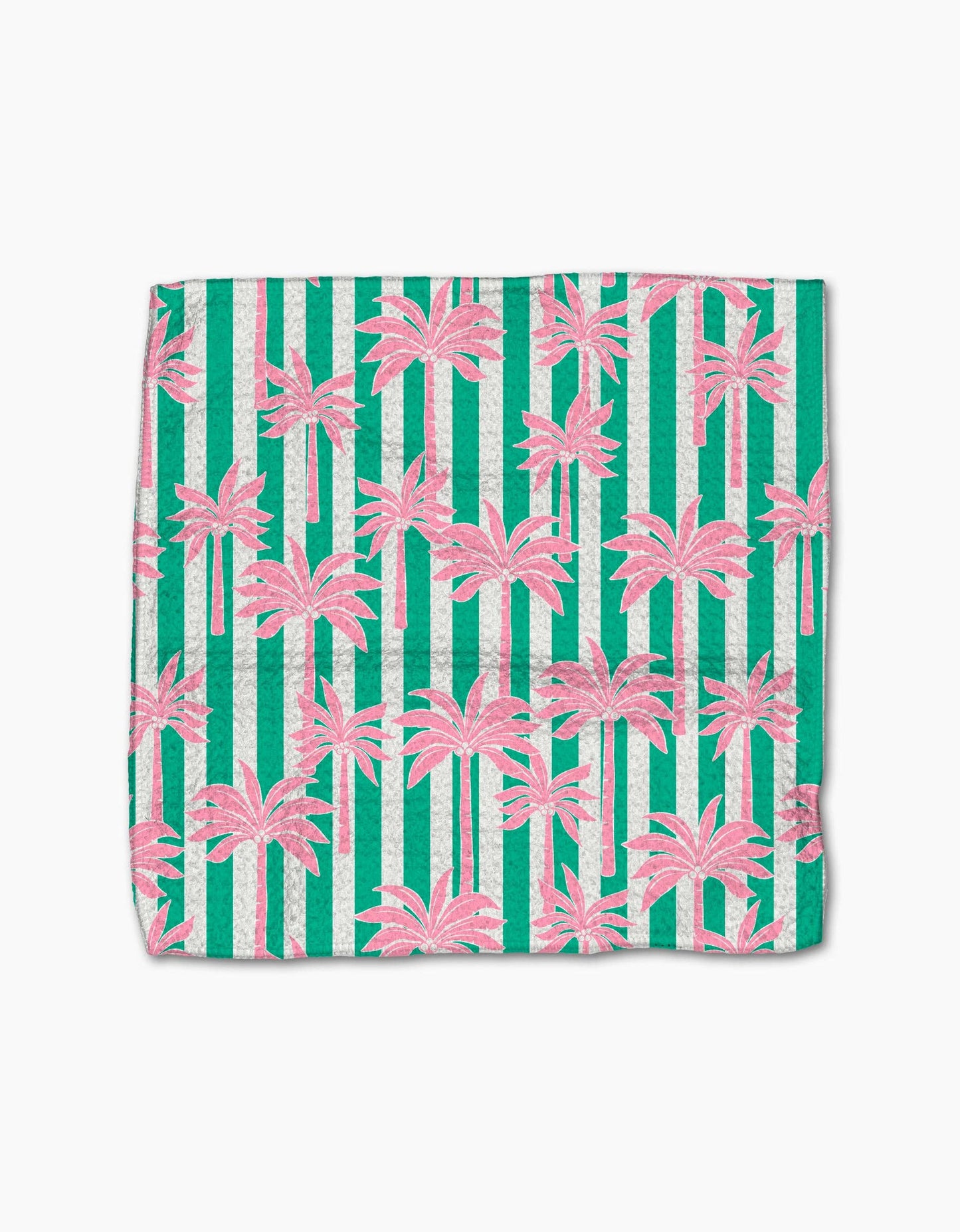 Palm Tree Stripe Dishcloth Set
