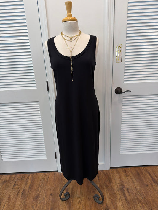 Drapey Ponte Midi Dress