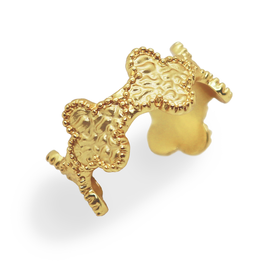 Molten Clover Open Ring