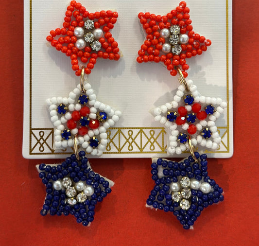 3 star earring