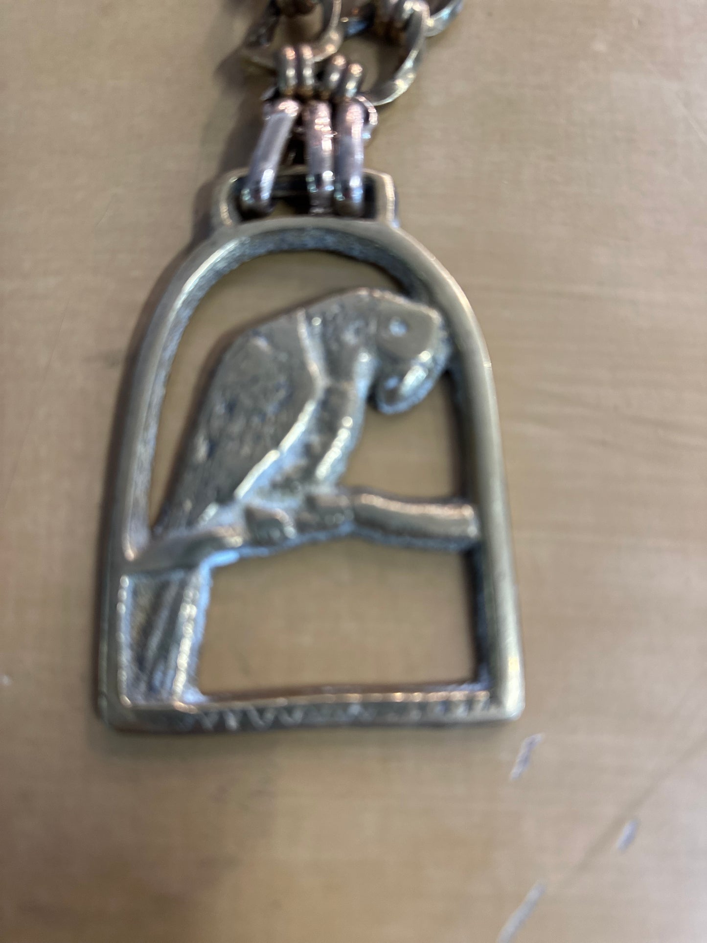 Bird Medallion with Leather Necklace