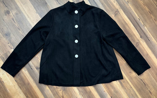 Black Faux Suede Jacket