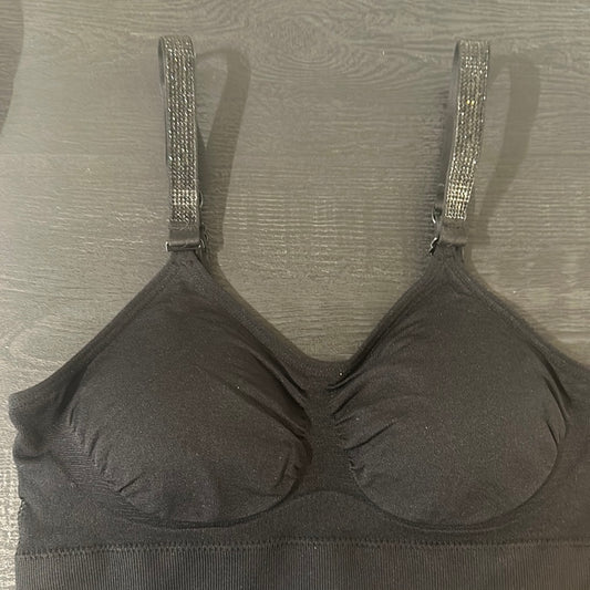 Petite Oynx Crystal Bra